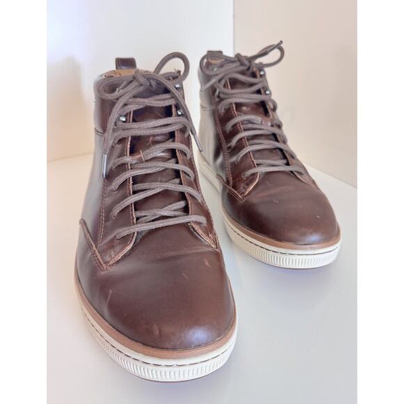 Clarks Norsen Mid Leatherback Boot FauxFur Lining British Tan 13 Academia 48-08 main image 14